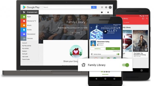 Kako postaviti Google Play Family Library  po prvi put?